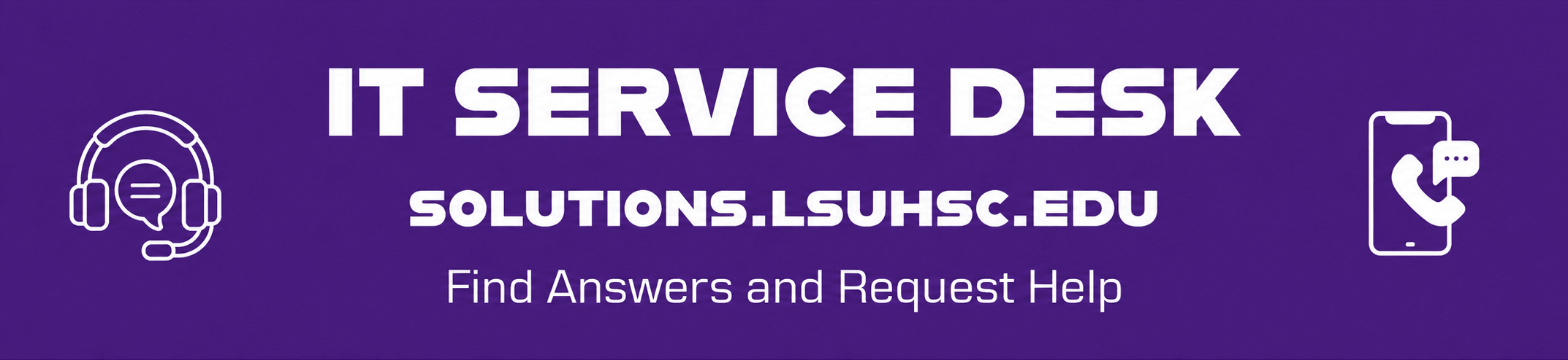 IT Service Desk Banner