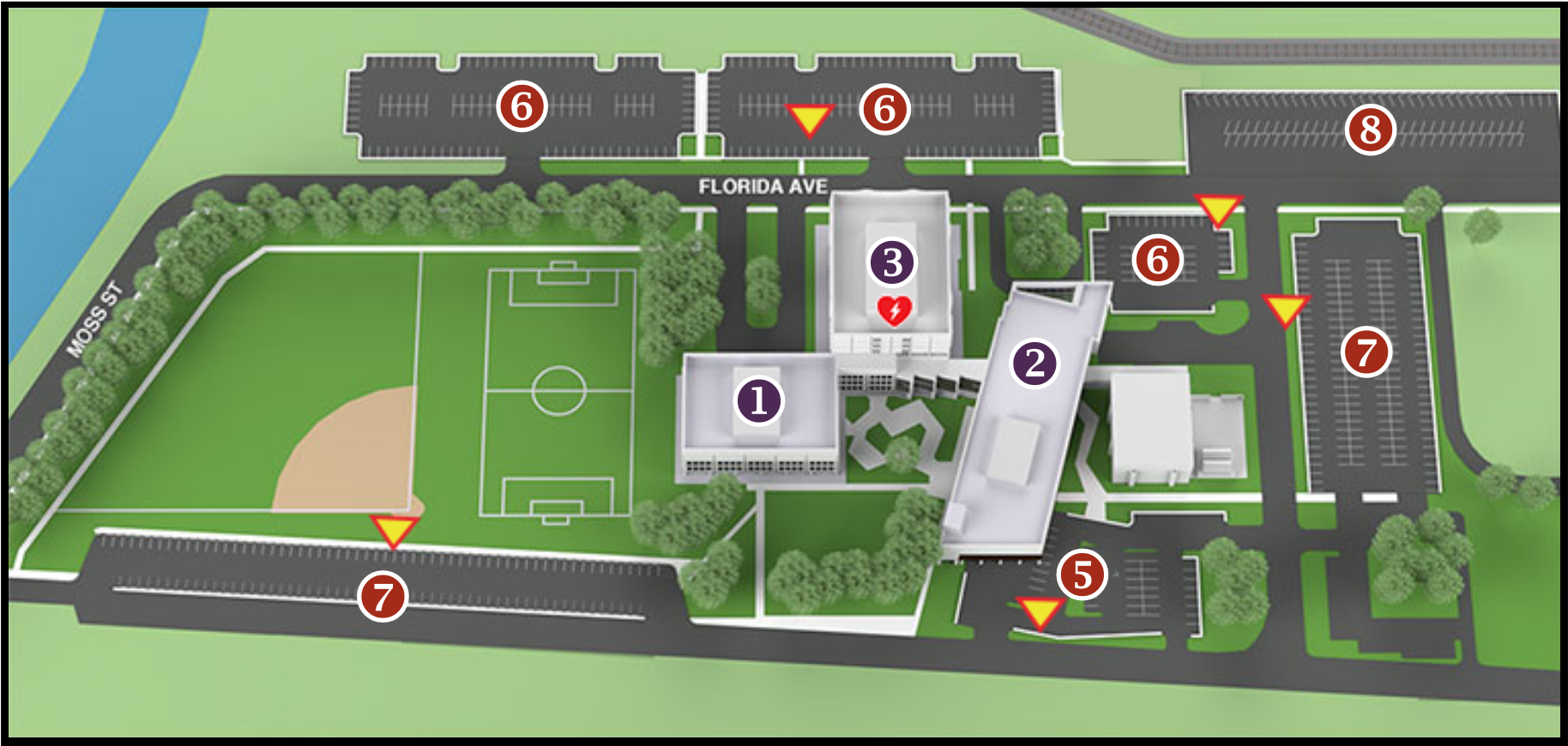 School of Dentistry Campus Map Labeled